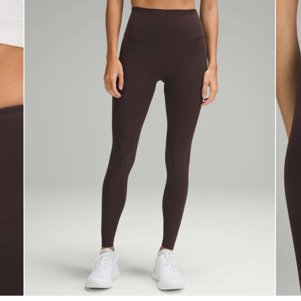 Lululemon Wunder Train High-Rise Tight 28” Espresso Size 8